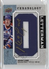 2018-19 Chronology Letterman Letter Relics 15/20 Kevin Lowe Patch Auto HOF 0n1n