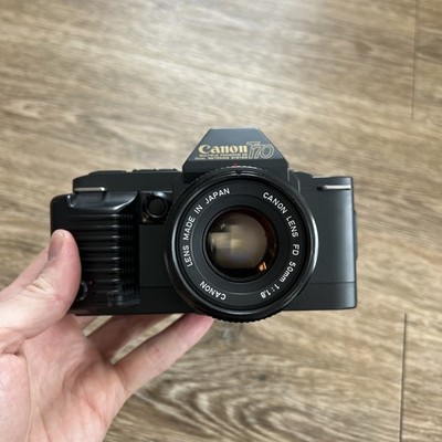 Canon T70 Camera FD 50mm f/1.8 Lens N MINT 35mm Film Camera Tested Japan Us Sell