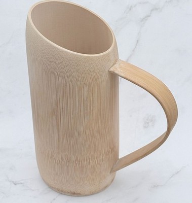 Handmade Bamboo Mug Stein Vase by Natura Rustic Style Eco-Friendly 8''