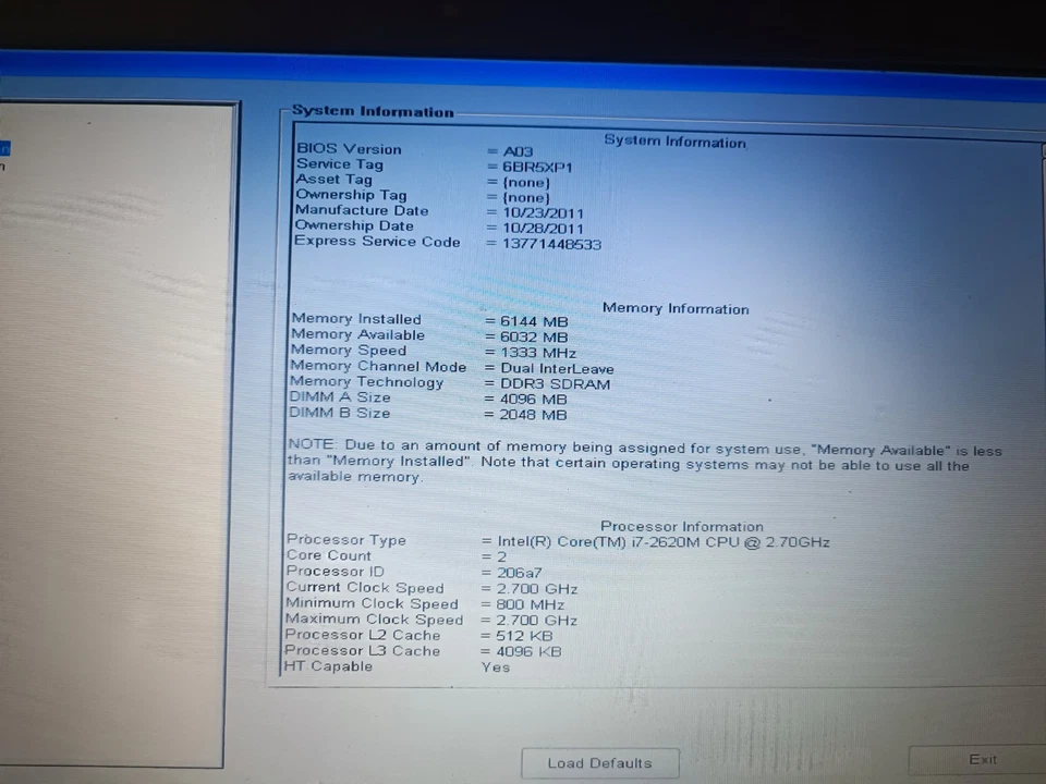 Notebook dell LATITUDE E6200 i7 2.70Ghz Tastiera Retroilluminata - Immagine 2 di 4