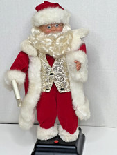 Gemmy Christmas North Pole Productions Santa With List Music Sings Only 18 inch