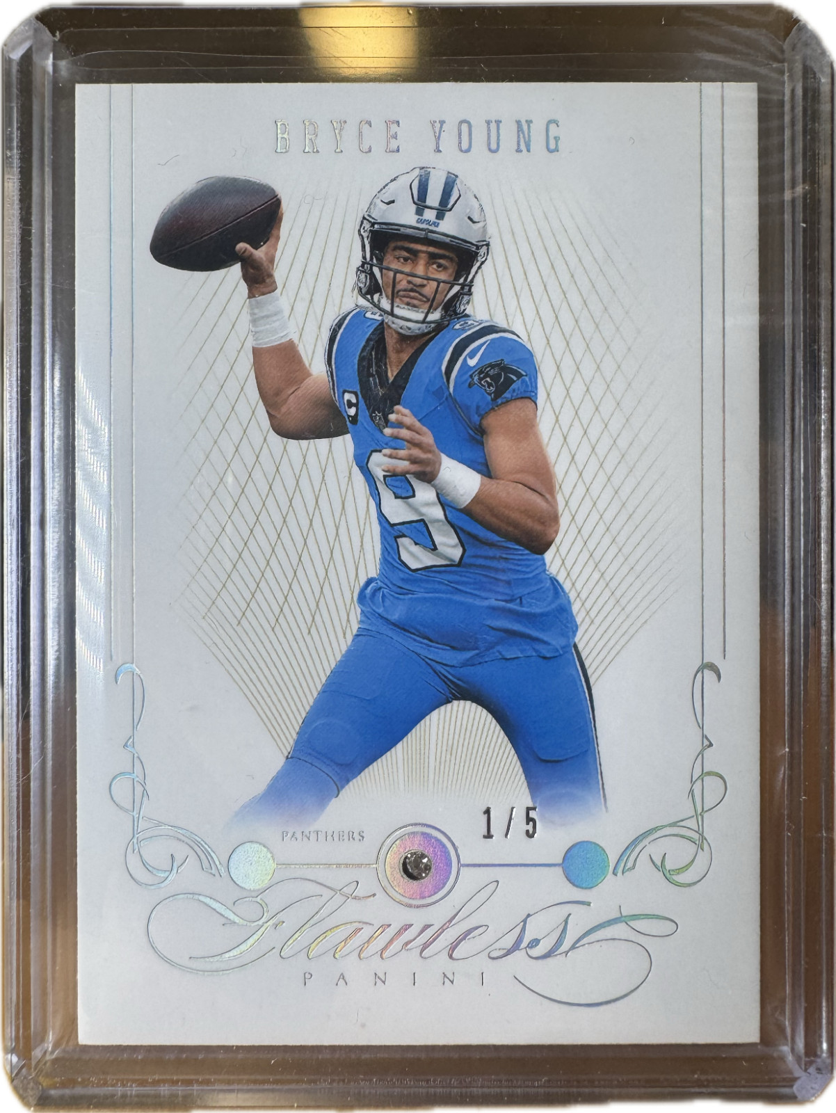 Bryce Young Panini Flawless Anniversary #3 Diamond