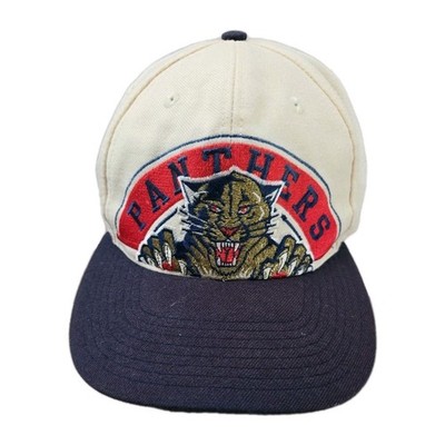 Vintage 90s Apex One Florida Panthers NHL Big Logo Wool Twill SnapBack Hat