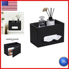 Cretkhp PU Leather Rectangular Tissue Box Cover Holder