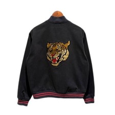 VINTAGE 90S POLO SPORT TIGER HEAD VARSITY JACKET