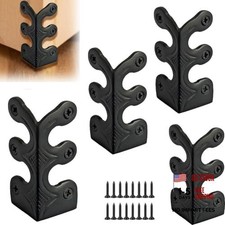 pcs Solid Brass Baseboard Corner Protectors, Skirting Board Corner 4 Black
