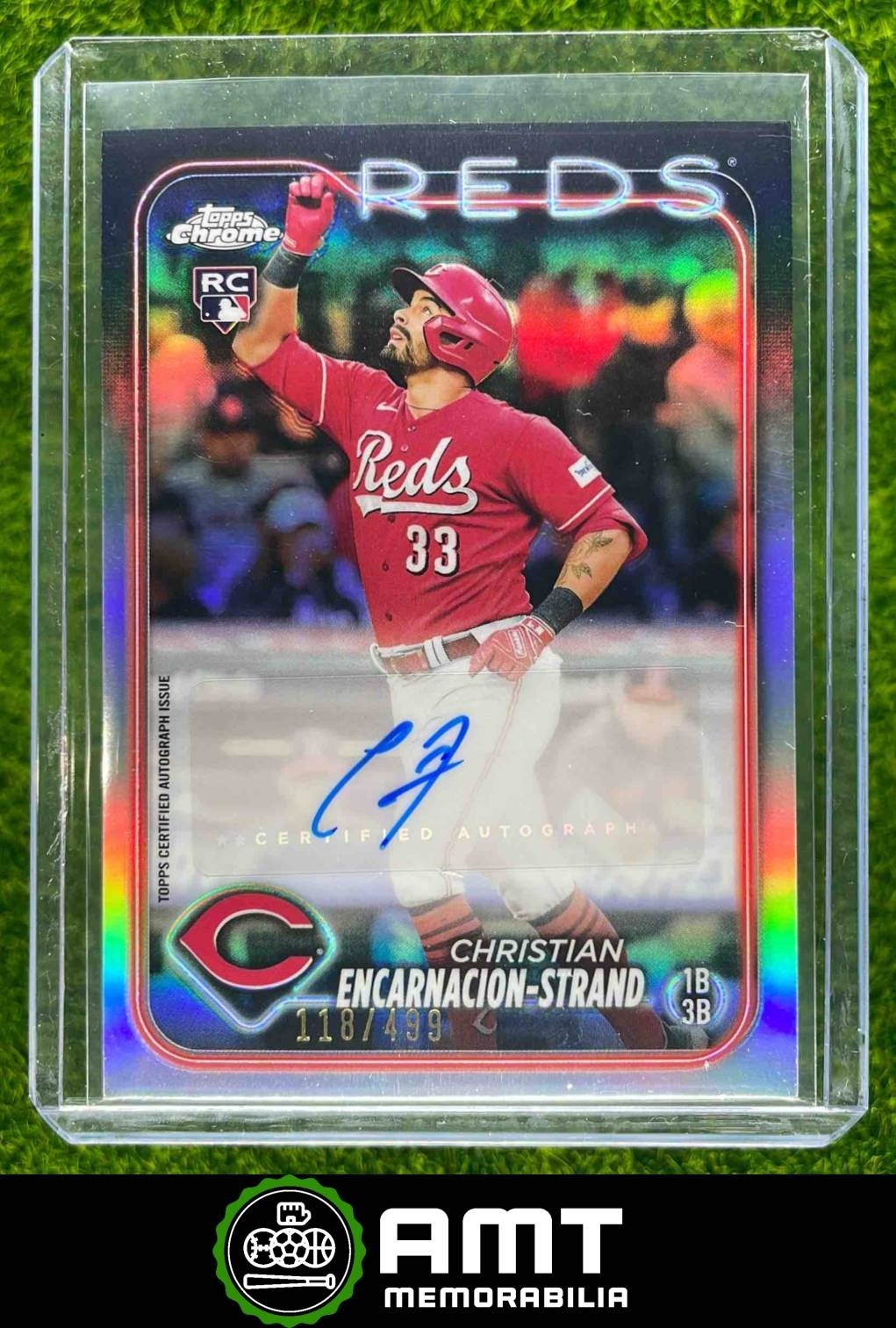 Christian Encarnacion-Strand RC Auto 2024 Topps Chrome Update 118/499 Refractor
