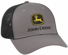 LP69110 John Deere Licensed Pro Style Black Gray Cap / Hat