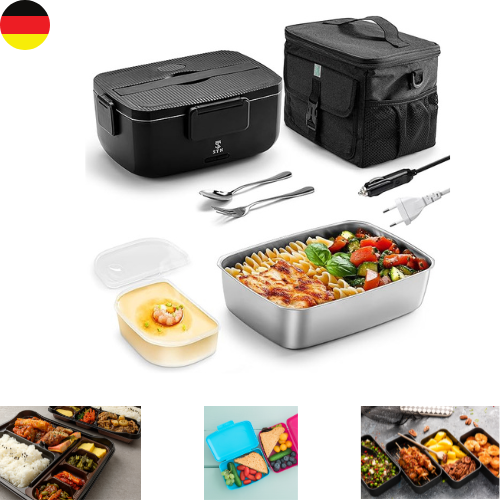 Juego de Fiambrera Eléctrica 2L 80W Caja de Comida Almuerzo Caliente con Isolia de 10 Litros - Imagen 1 de 1