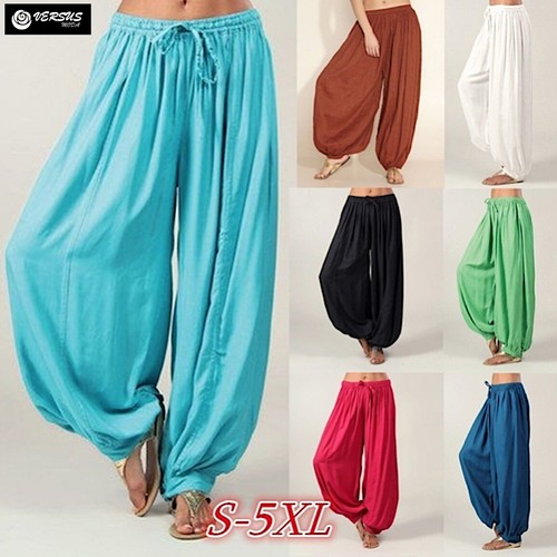 Pantaloni alla Turca Larghi Donna - Woman Wide Harem Trousers - TRA024 |  eBay