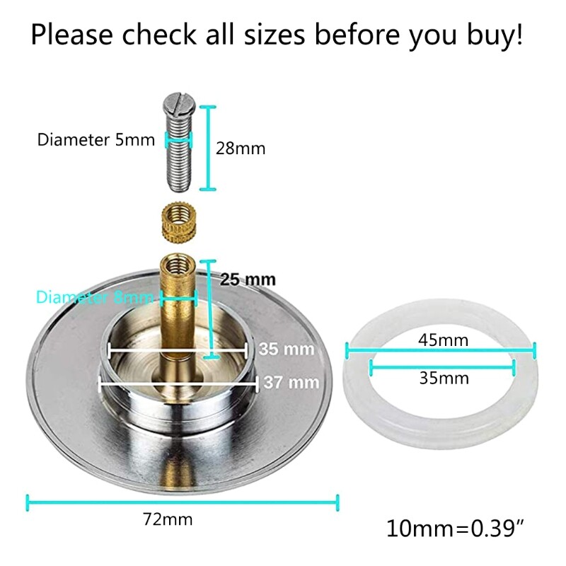 72mm Bathtub Stopper Bathroom Basin Kitchen Sink Adjust Manual Lift Drain Plug eBay