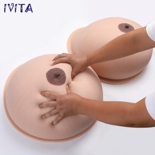 60KG/pair The Largest Silicone Breast Forms Teardrop Crossdresser Fake Boobs