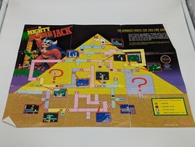 Mighty Bomb Jack NES Cartridge / Manual / Poster Tested Works Nintendo Tecmo