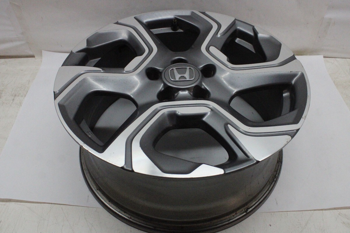 2018 HONDA CR-V WHEEL 18x7-1/2 ALLOY MACHINED FACE BLACK OEM 17 18