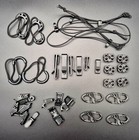 40-Teile Taktisches Zubehör Karabinerhaken Zipper Kunststoff Schnurspanner