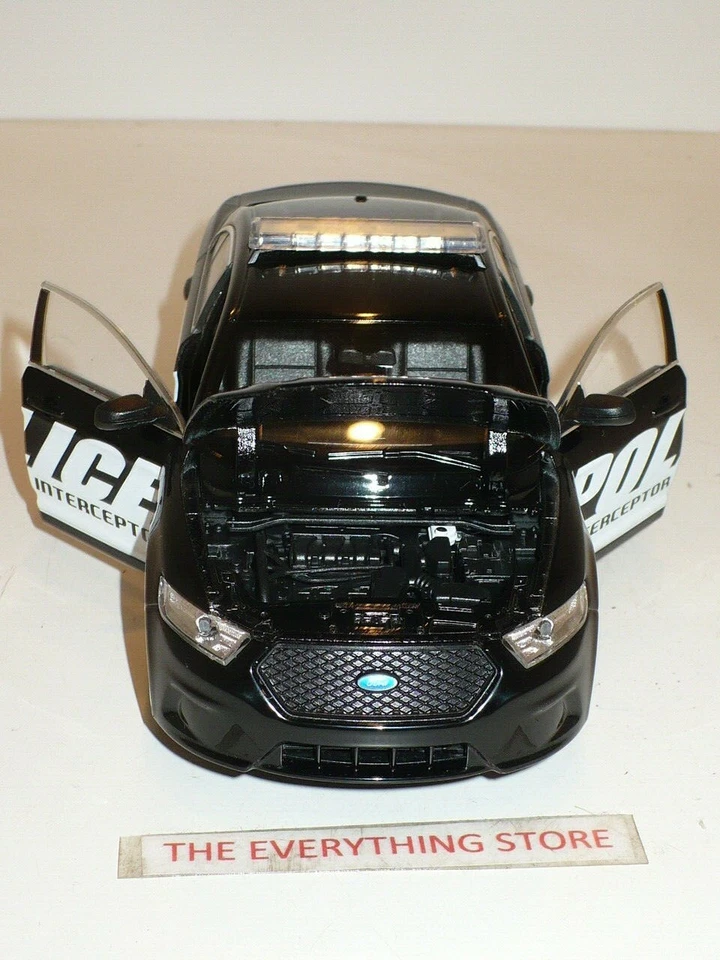 WELLY FORD POLICE INTERCEPTOR BLACK 1:24 SCALE USA FREE SHIP  - Image 3 of 4