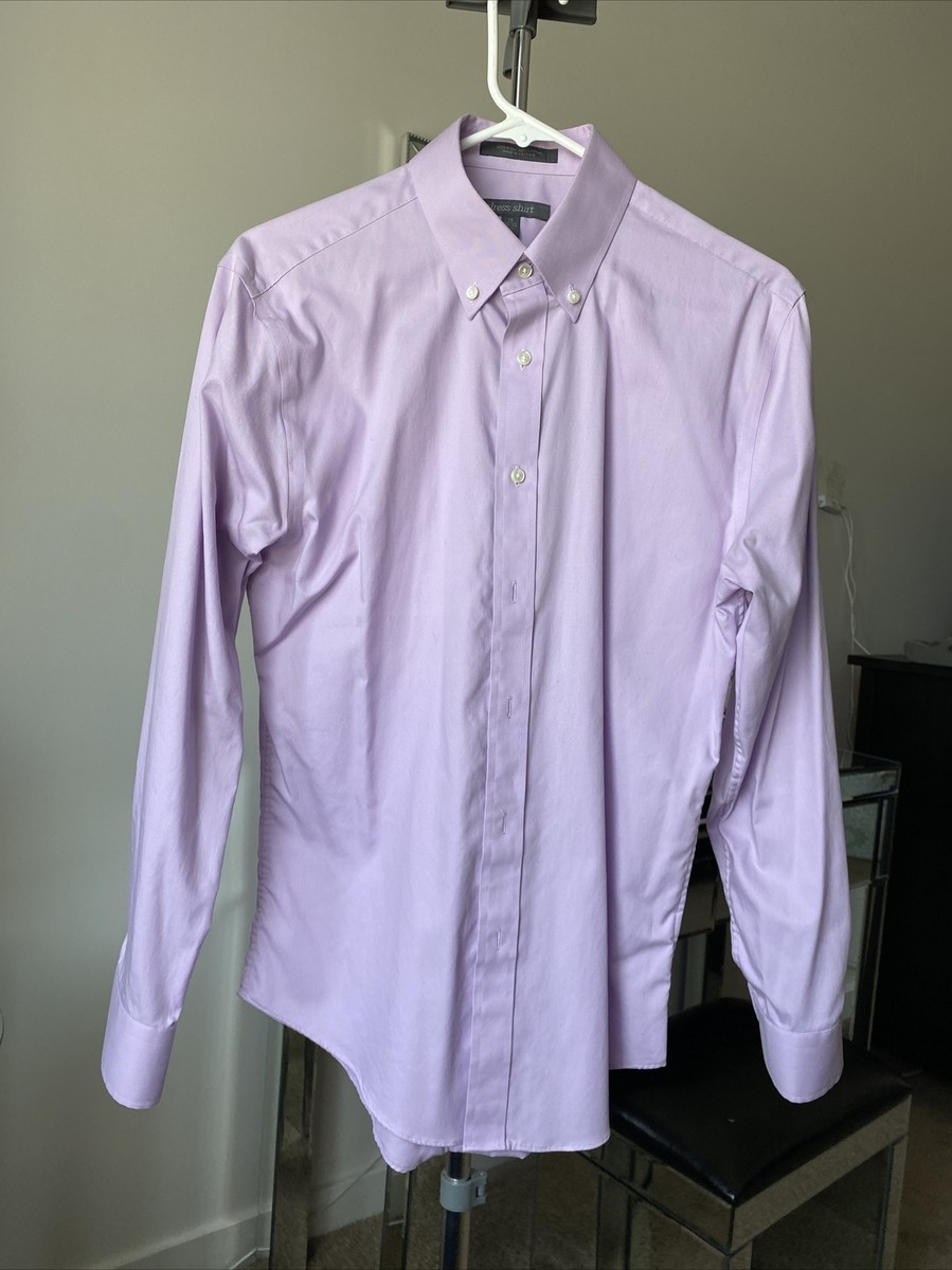 nordstrom rack non iron dress shirts Nordstrom Non-Iron Trim Fit Solid Cotton Dress Shirt in White at Nordstrom, Size 15