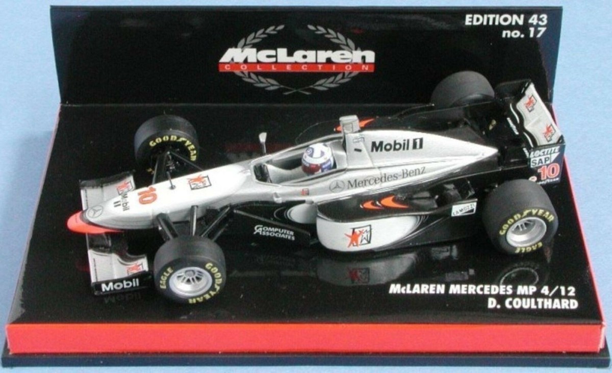 F1 McLaren MERCEDES MP4/12 1997 COULTHARD WEST 1/18 MINICHAMPS voiture