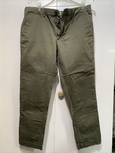Mens Gap Slim Khaki Pants Army Green 