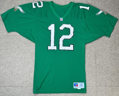 Russell Vtg NFL Philadelphia Eagle #12 Randall Cunningham Jersey Size 40