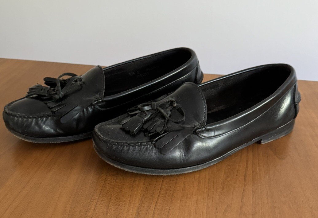 Polo by Ralph Lauren Black Leather Tassel Loafers Size 8 Polo Ralph Lauren Maestra Leather Tassle Loafers | Shopbop main image 4