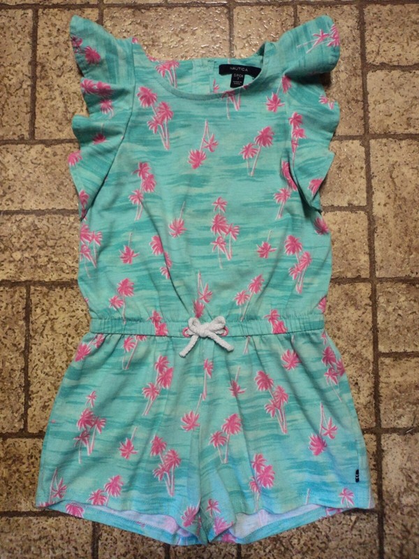 Nautica Girl's Romper. Sz. 7. Tropical!
