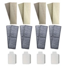 8 x Compatible Fluval U3 Foam + 8 Polycarbon Filters + 4 Clean & Clear Cartridge