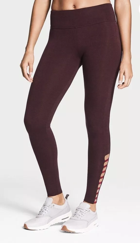 Victoria Secret Victoria Sport Anytime Legging Desire Marl Burgundy L Reg  $44.50