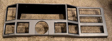1987-1990 Jeep Cherokee Xj Cluster Dash Bezel Trim Surround Silver Used Oem