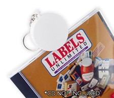 CD Package Slitter Fob On Swivel Key Ring Opens CDs, DVDs, Movies, Etc. 3800
