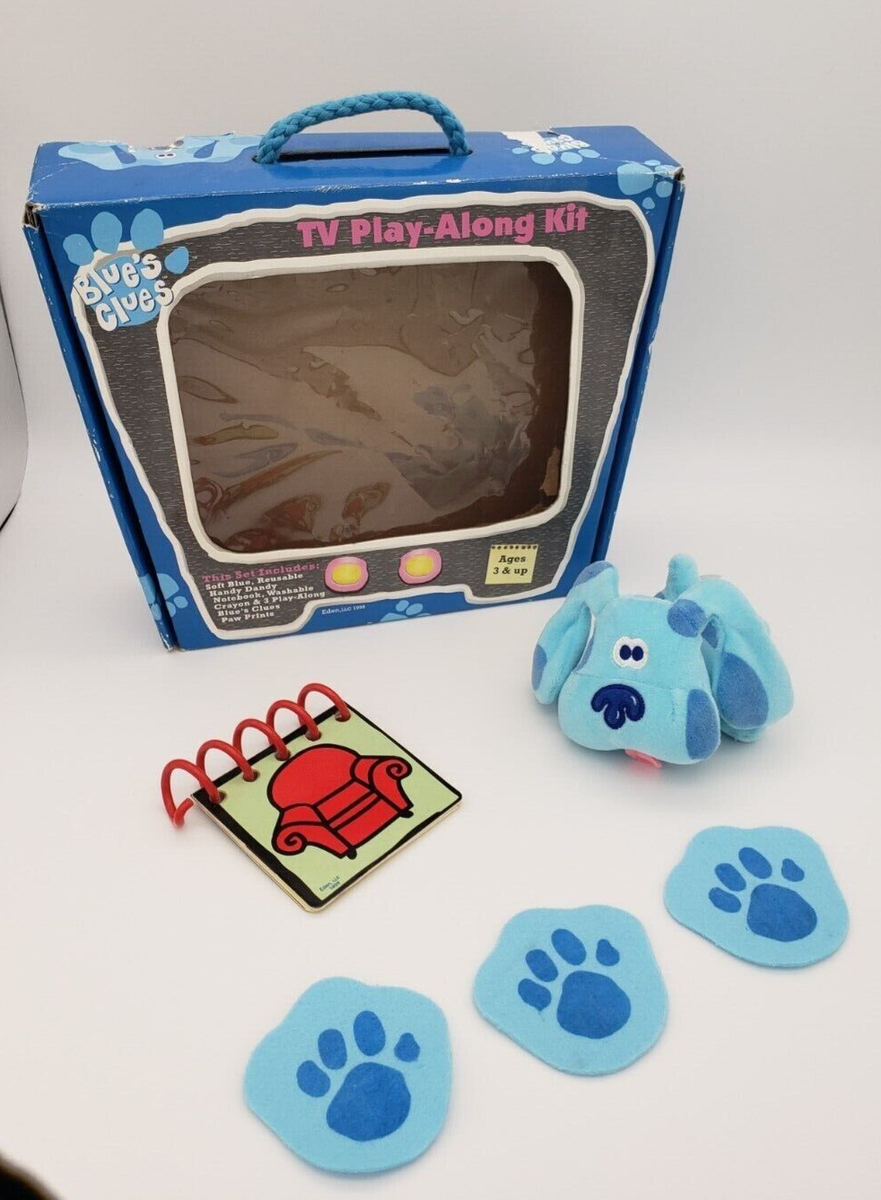 Vintage 1998 Blues Clues TV Play-Along Kit Handy Dandy Notebook