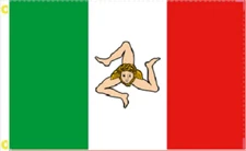 3X5 KINGDOM OF SICILY SICILIAN FLAG BANNER 100D
