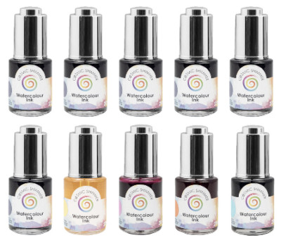Cosmic Shimmer Watercolour Ink & Pearlescent WaterColour Ink 20 ml