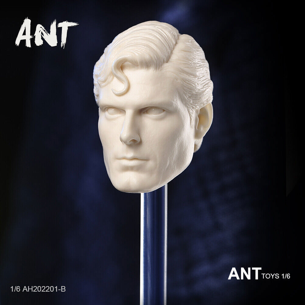 DIY 1:6 Male Superman Christopher Reeve Head Sculpt For 12
