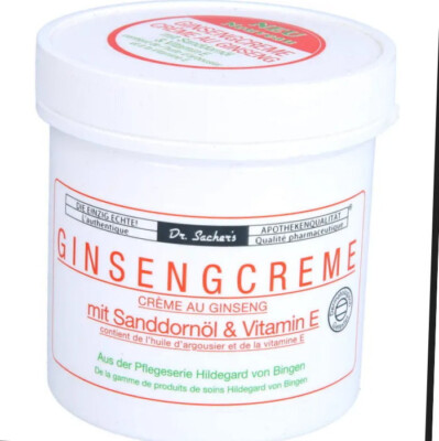 1x DR. SACHERS Ginsengcreme mit Sanddornöl & Vitamin E, 250ml