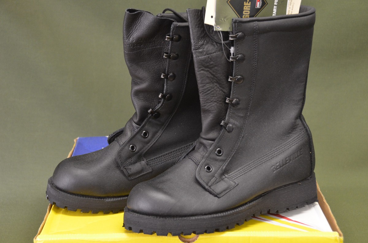 Military Belleville Boots Cold Wet Weather Goretex Black Size 4 X