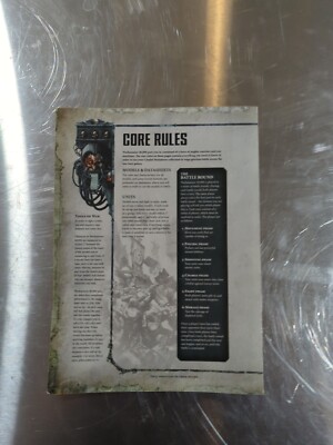 40K Core Rules Book Warhammer Rulebook Quick Reference Booklet NEW 7th edition