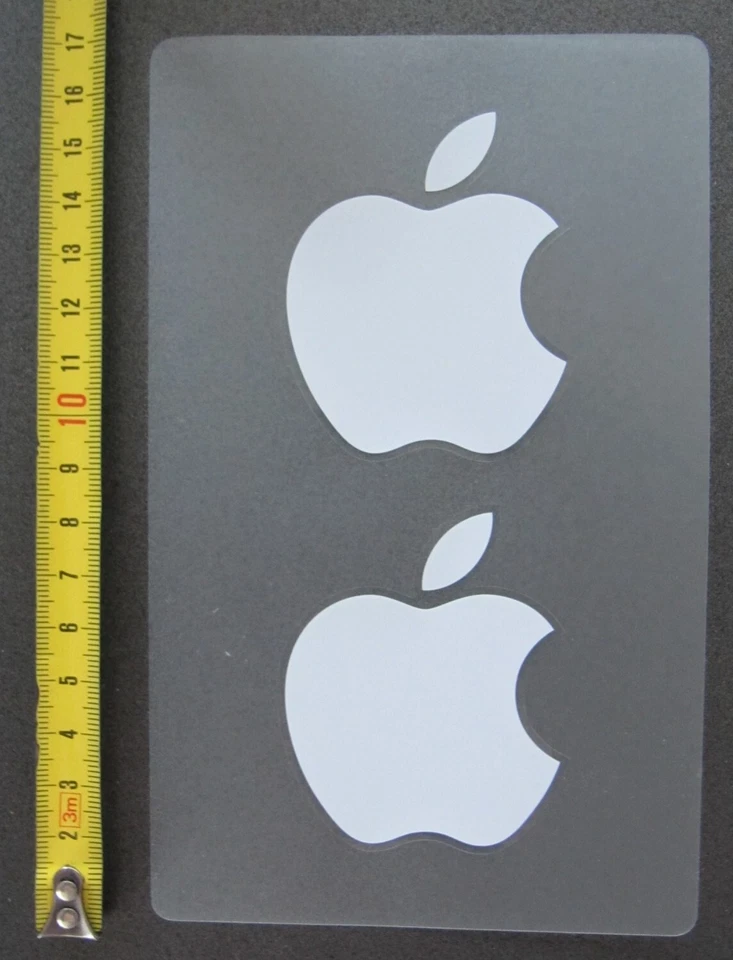 Original Apple Aufkleber, 2 Stück in Weiss - Bild 2 von 2