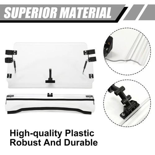 Klar Windschutzscheibe Flip für Polaris RZR 800 570 / RZR XP 900 / XP 4 800 900 11-14 - Bild 7 von 22