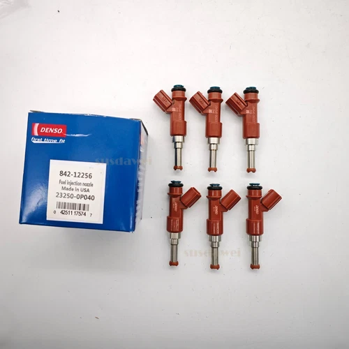 NEW DENSO 6 FUEL INJECTORS FOR TOYOTA LEXUS 3.5L V6 (23250-0P040)
