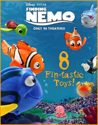2003 DISNEY'S FINDING NEMO MCDONALDS HAPPY MEAL TOYS - U - PICK