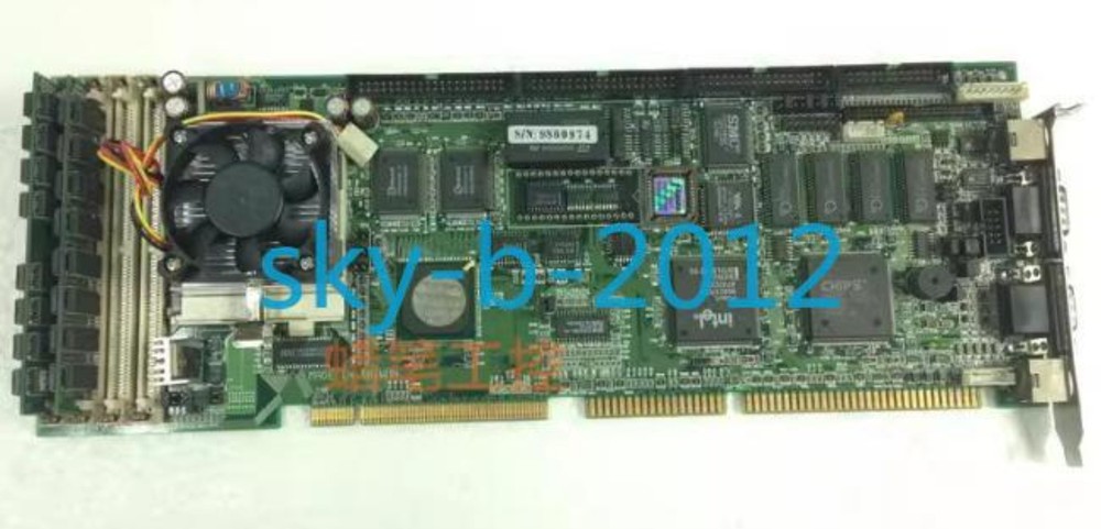 1 PCS NEAT-580 REV.A1 Motherboard with CPU RAM Fan - Good Condition