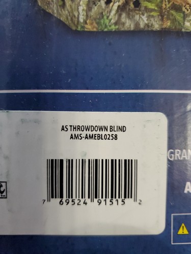 Ameristep 1MS2W111 Mossy Oak Obsession Throwdown Hunting Blind 91"L x 27"H - Picture 3 of 6
