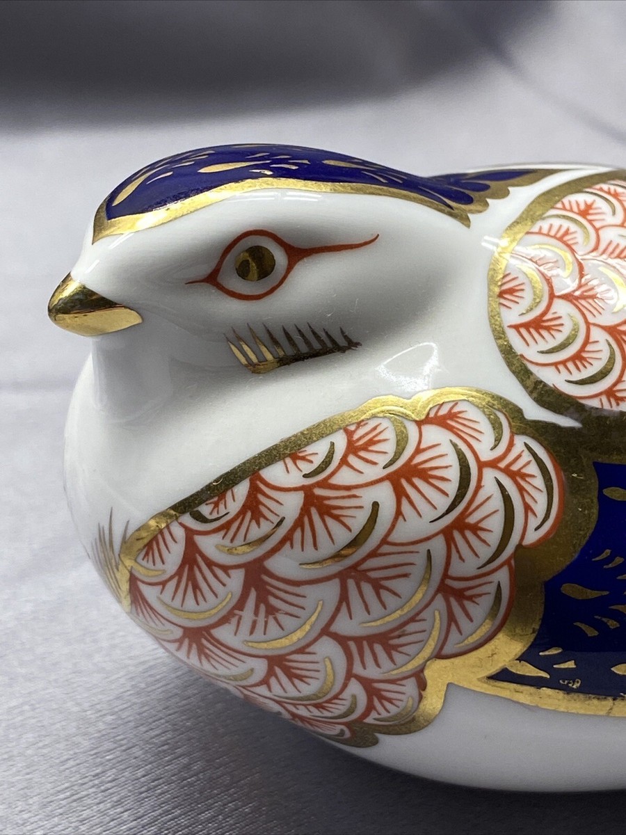 VINTAGE ROYAL CROWN DERBY QUAIL IMARI DECORATIVE BONE CHINA