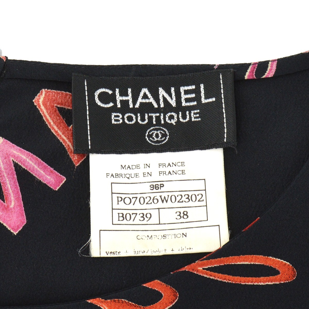 トップス CHANEL NEW 20C WHITE CHANEL CC LOGO EMBROIDERY TEE T-SHIRT TOP XS