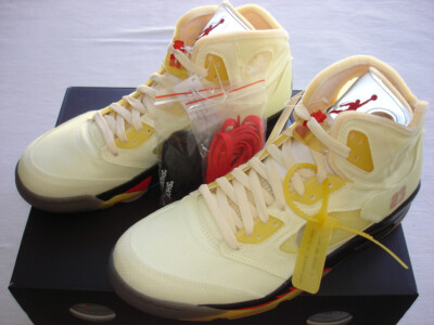 Nike Air Jordan 5 Off-White Sail EUR 45 US 11 NEU offwhite