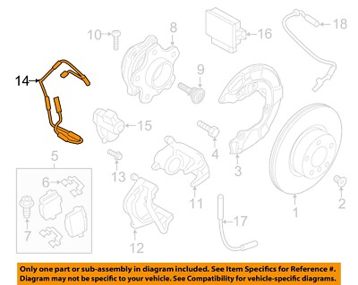 BMW OEM 19-20 X4 Brake Components-Wear Indicator Left 34356880543 