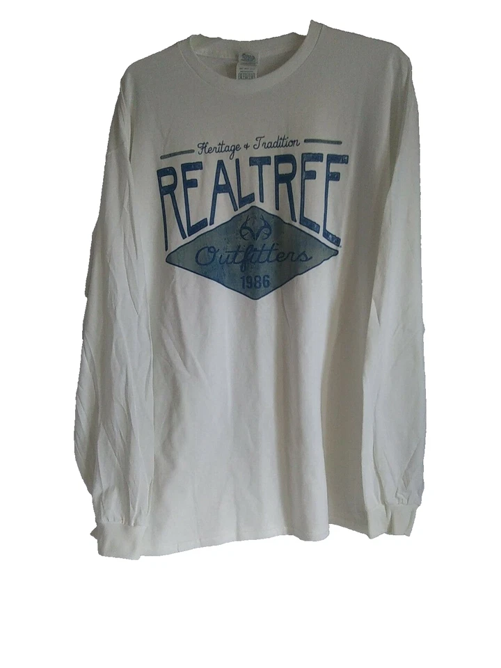 Realtree Outfitters Long-Sleeve Shirt NWT Blue White XL men's - Image 2 of 4