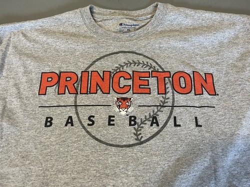 Princeton Tigers Baseball Grey Champion Shirt Size XL - Picture 2 of 4