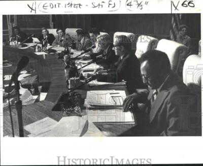 1980 Press Photo The New Orleans City Council during a recent Meeting